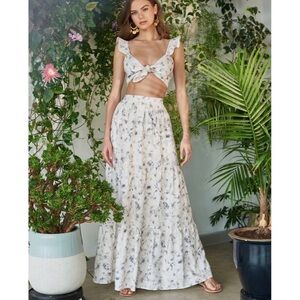 Cami NYC floral maxi skirt and top set